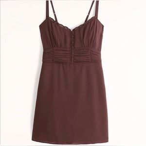 Abercrombie and Fitch brown slip dress
